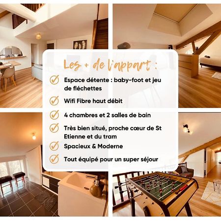Bel Appart' 4 Chambres Duplex Durafour Saint-Etienne  Extérieur photo